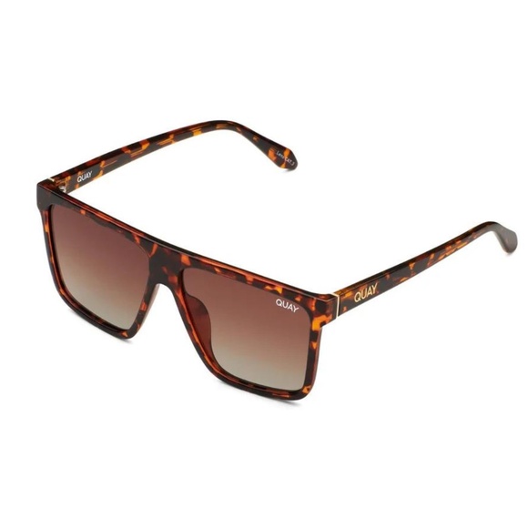 Quay Australia Nightfall Split Polarized Sunglasses tortoise - Picture 1 of 10